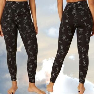 BEYOND YOGA BLACK SILVER DIZZY BFF LEGGINGS - SIZE XS NEW WITH TAGS